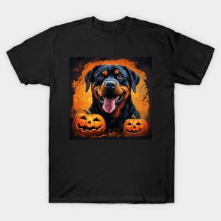 Rottweiler Halloween Design T-Shirt